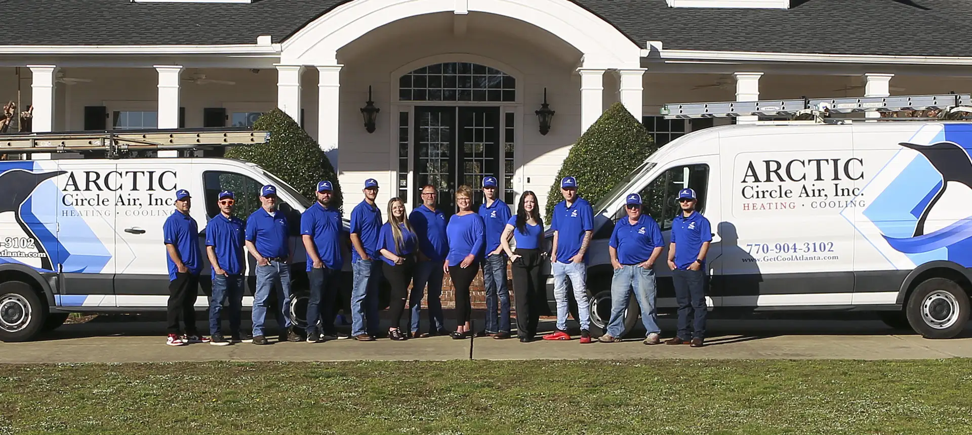 Testimonials-ArcticCircle-1920×860 Arctic Circle HVAC Company standing in front of a white house