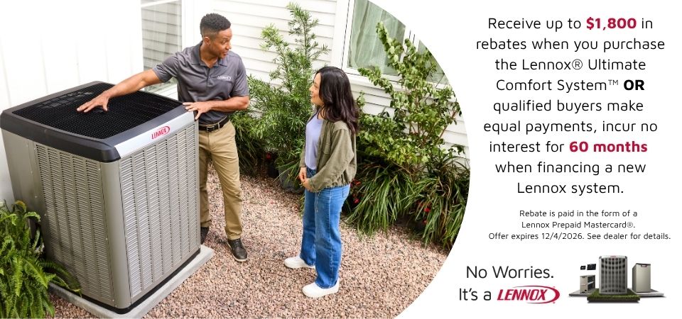 Lennox rebate and finance offer
